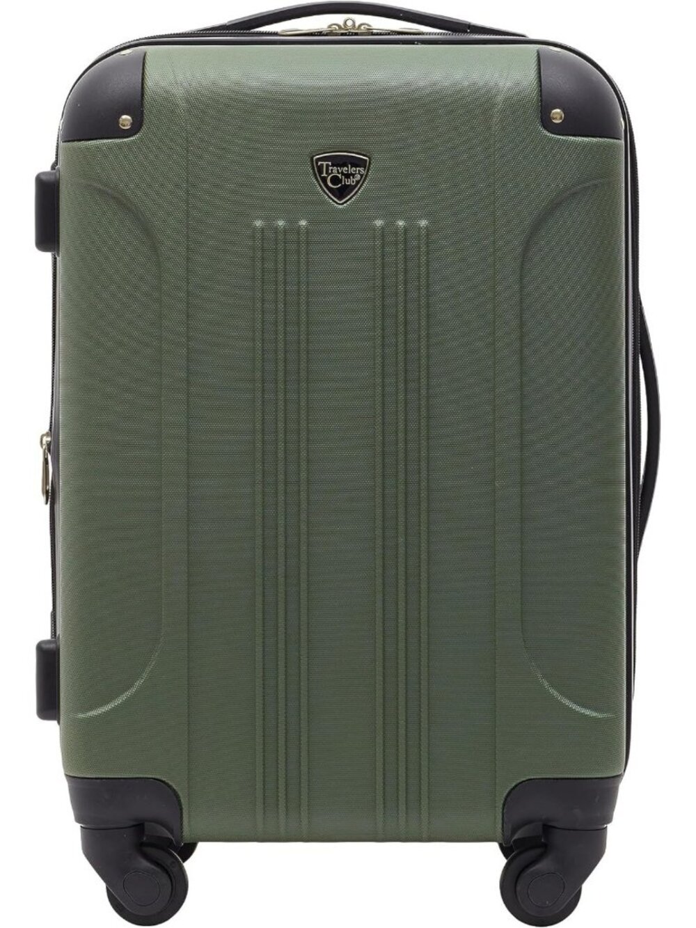 Expandable Hardside Spinner Luggage, 22" Carry-On, Thyme Green Travel Bag